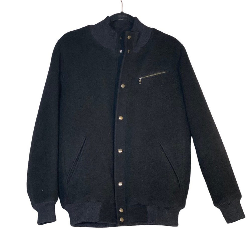 Peruvian Connection Brompton Bomber Jacket Alpaca Wool Blend Men's Size Small